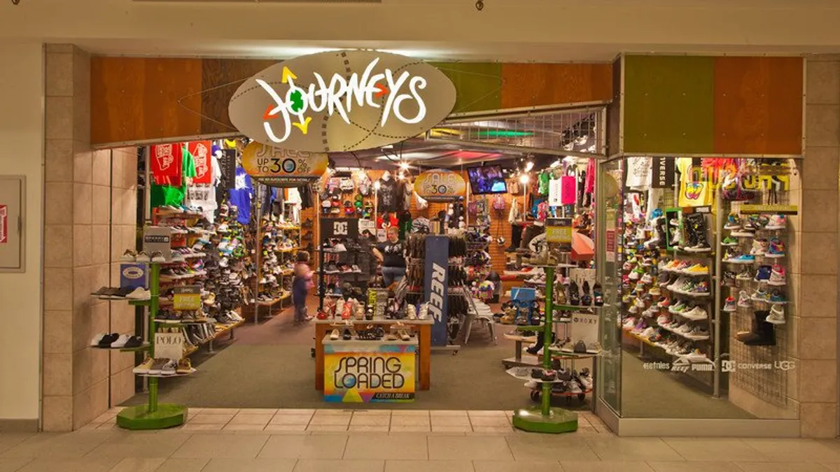 Journeys store front