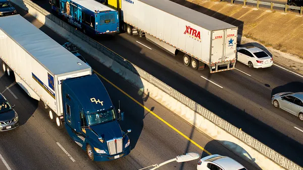 trucks on highway austin texas