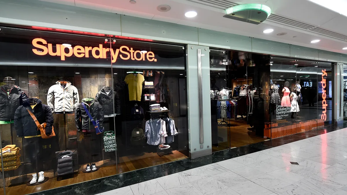 Shot of Superdry storefront