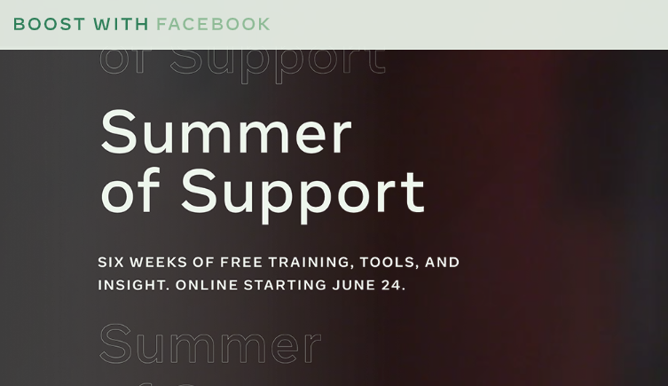 Facebook Summer of Support