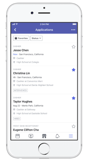 A screenshot of Facebook'w new job listing management options