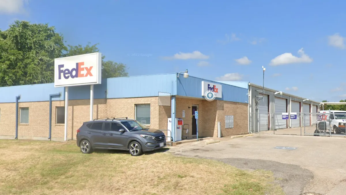 A FedEx facility in Temple, Texas.