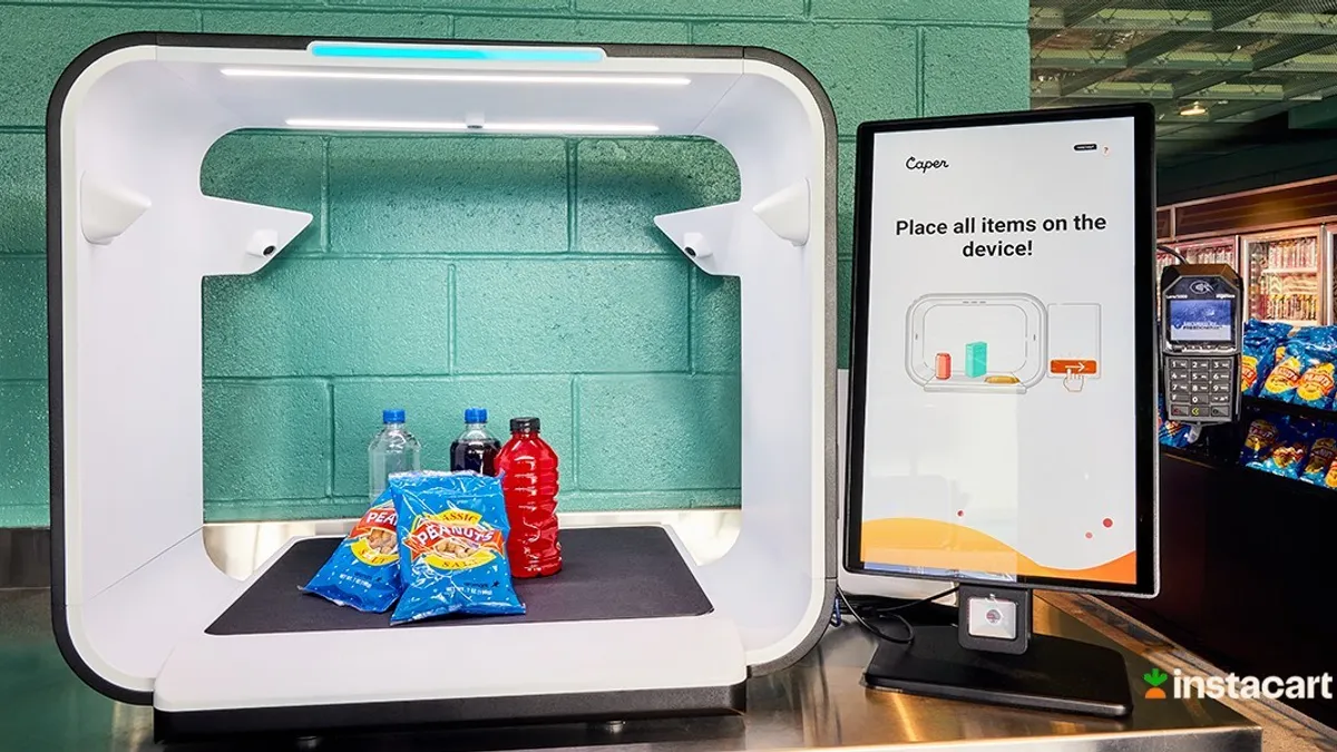 Caper Counter automated checkout unit