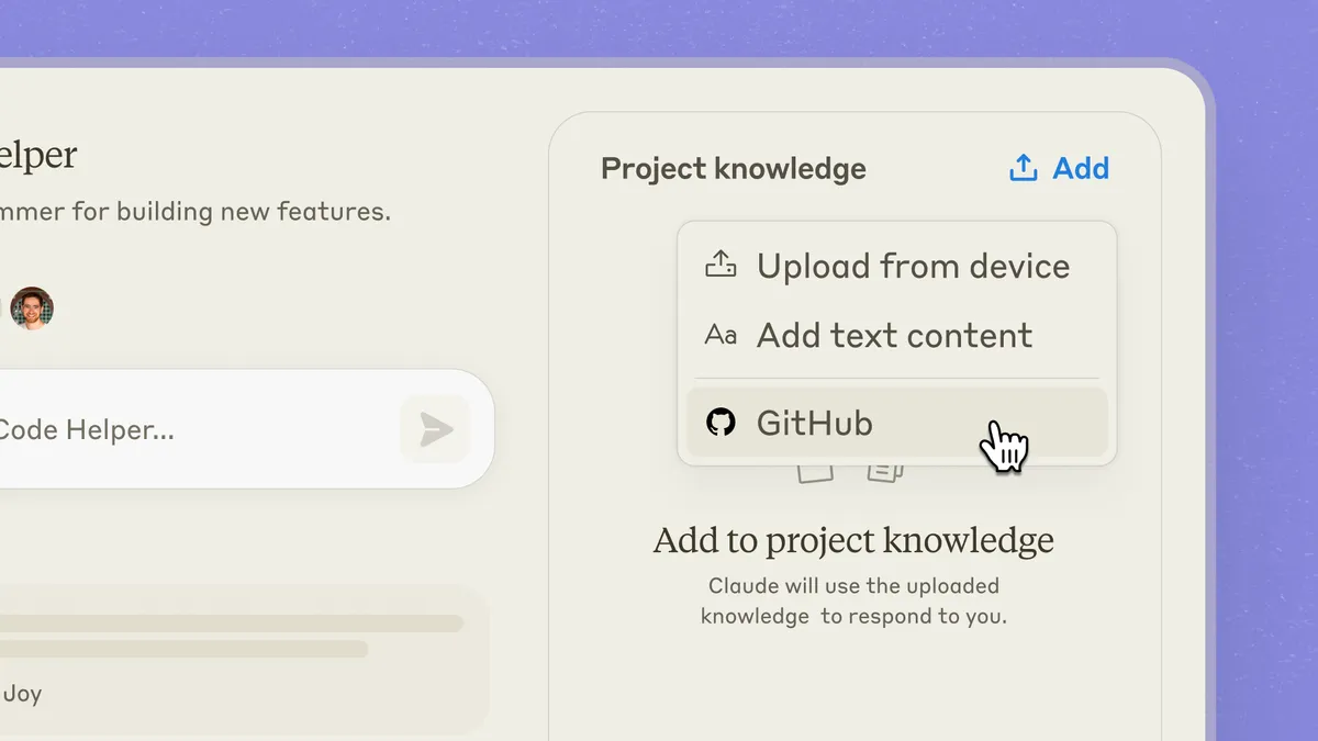 Claude Enterprise plan features a native GitHub integration to help with programming tasks, among other expanded features.