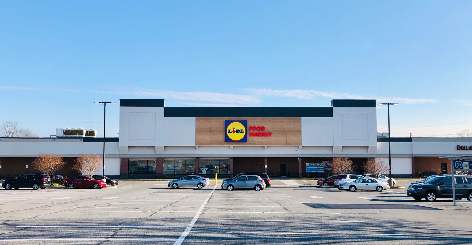 Exterior of Lidl store in Takoma Park, Maryland