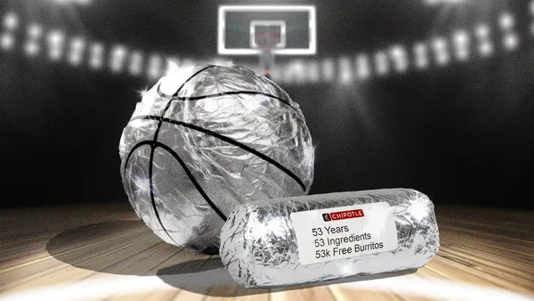 Chipotle campaign imagery for its “53 Years. 53 Real Ingredients" NBA Finals campaign.