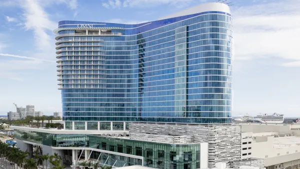 An exterior view of Omni Fort Lauderdale Hotel.