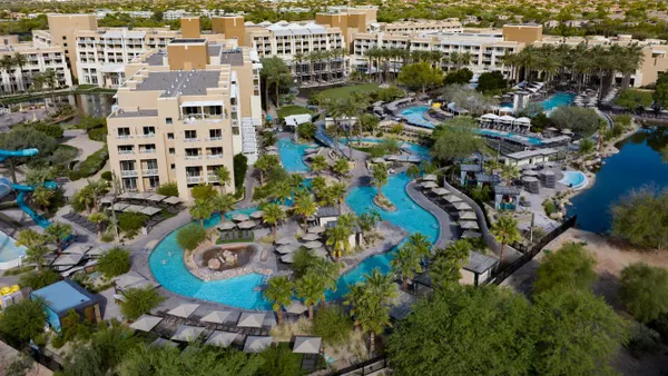An exterior view of the JW Marriott Phoenix Desert Ridge Resort & Spa in Phoenix, Arizona.