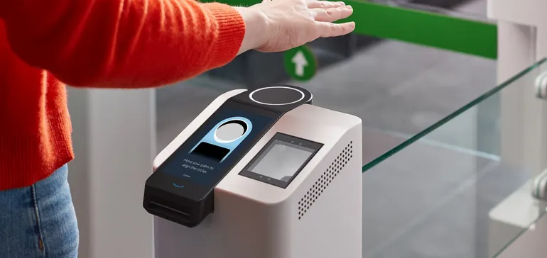 Amazon One lets users pay with their palm prints