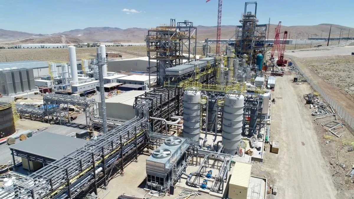 Fulcrum BioEnergy facility under construction in Nevada