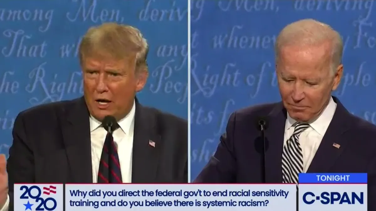 Trump and Biden debate racial sensitivity training