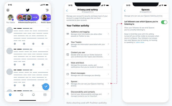 Twitter Spaces in progress