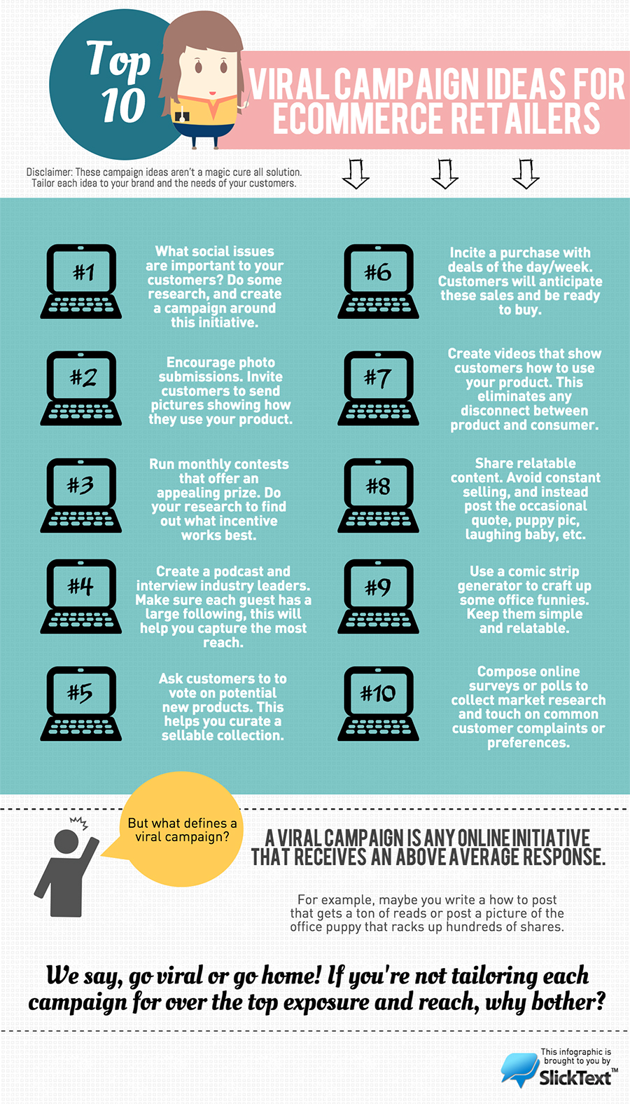 Infographic lists 10 promotion ideas for eCommerce businesses