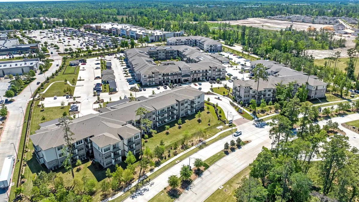 Aerial picture of apartment community