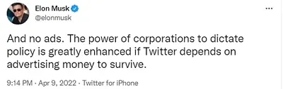 Elon Musk tweet