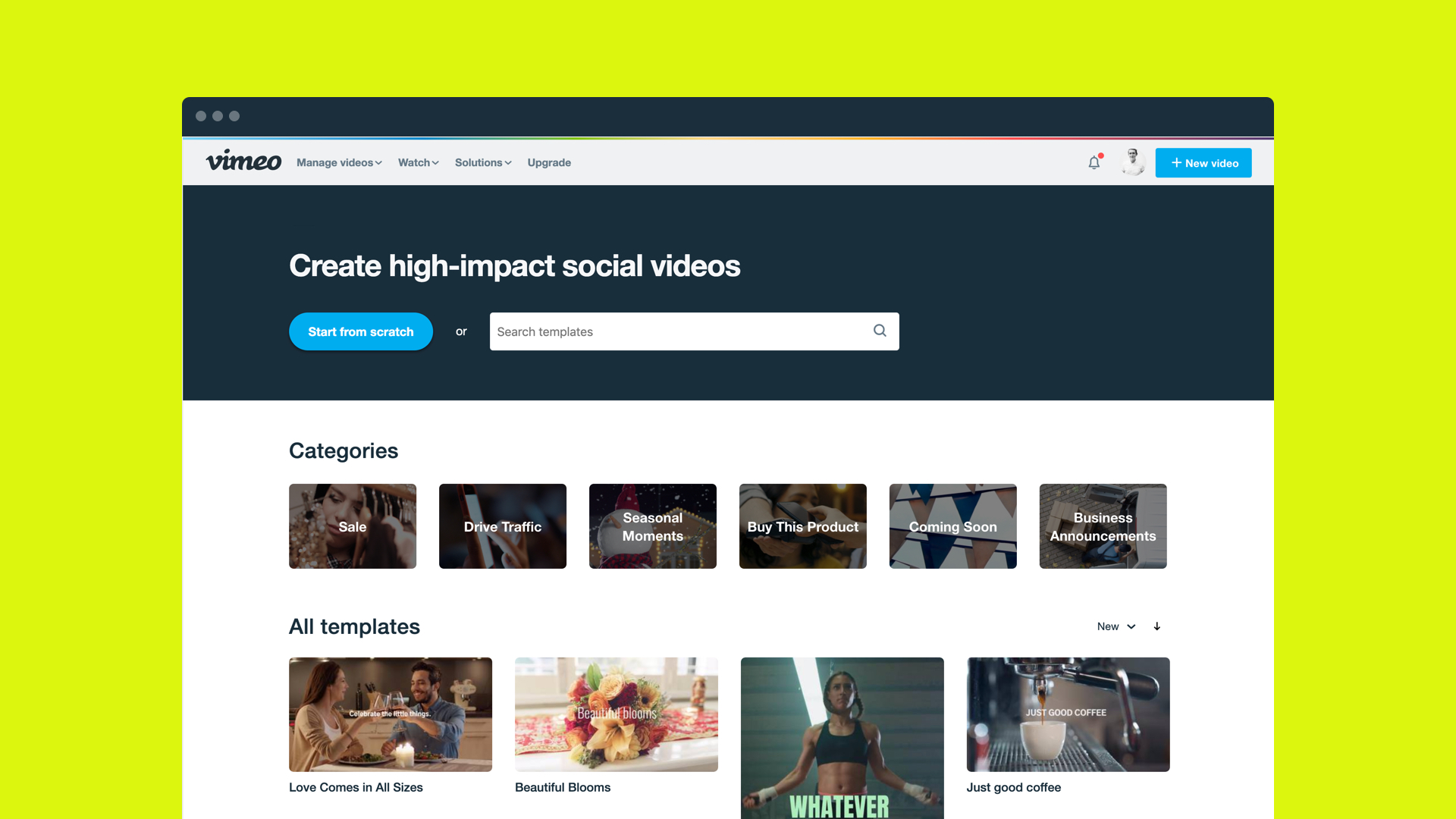 Vimeo Create