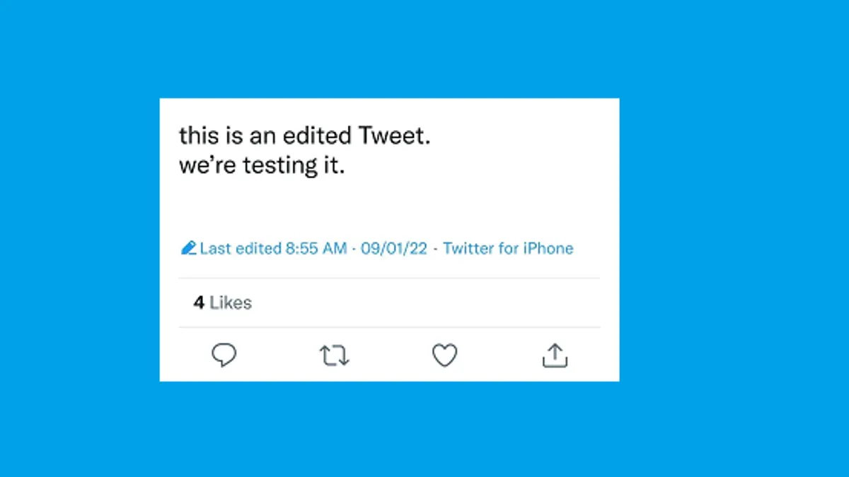 Edited tweet