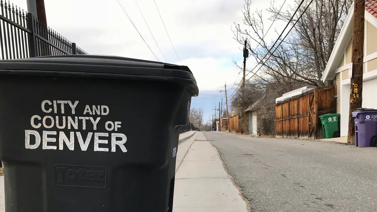 Collection carts in Denver, Colorado