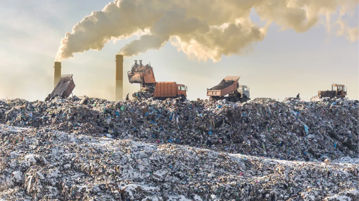 View of a landfill