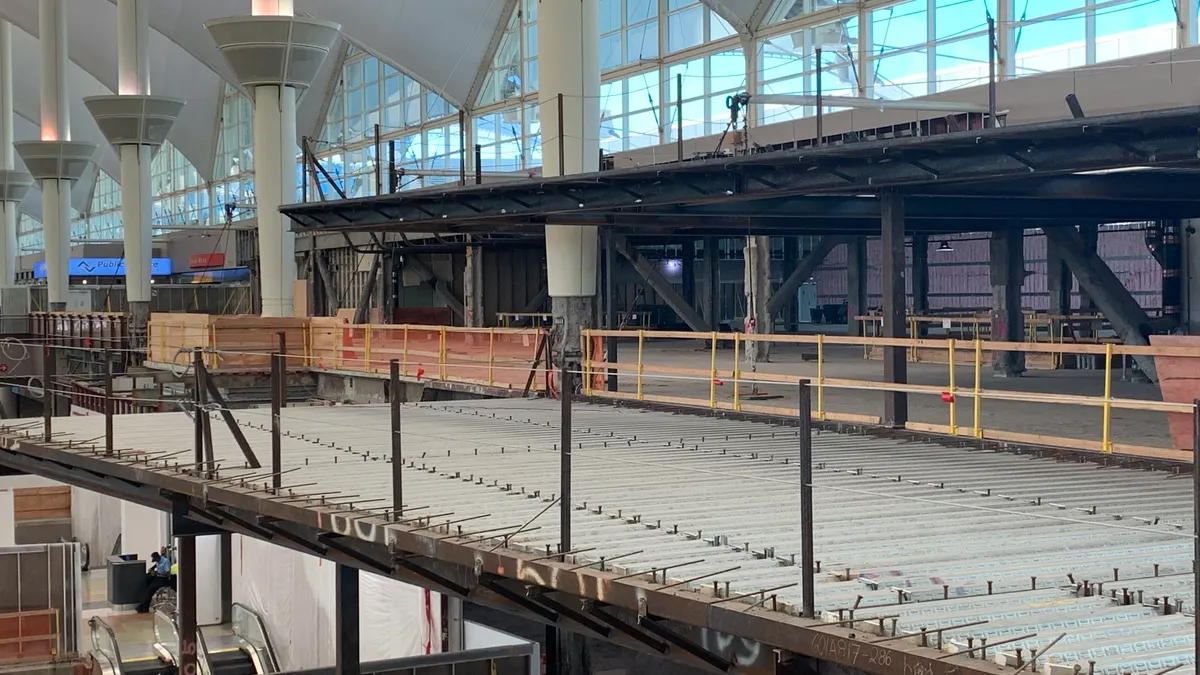 Great Hall renovation underway at Denver International Airport (2020)