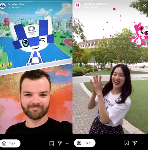 Instagram Olympics AR effects