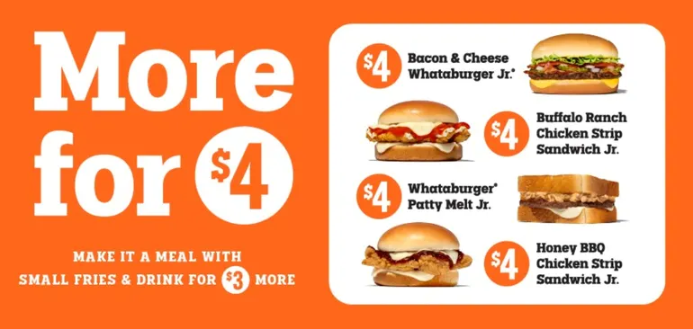 Whataburger adds $4 value menu