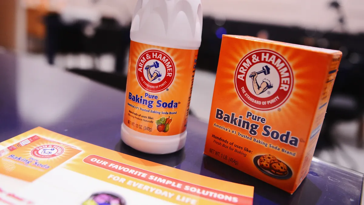 Arm & Hammer Baking Soda at Paintbox Salon on February 26, 2015 in New York City.