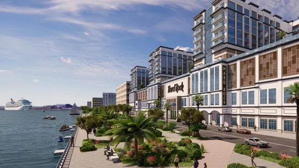 A rendering of Hard Rock Hotel & Casino San Juan in Puerto RIco.