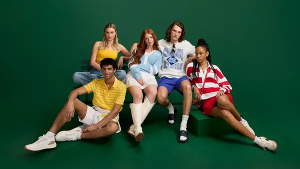 A group of people wearing items from Target's college collection