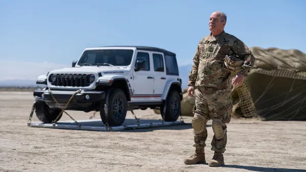 U.S. military veteran Capt. Gary Neuger appears in a Jeep ad