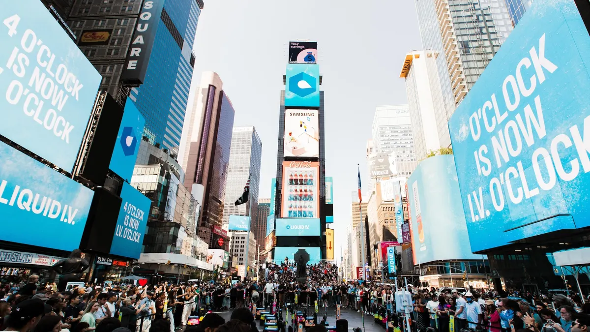 Liquid I.V. takes over Times Square