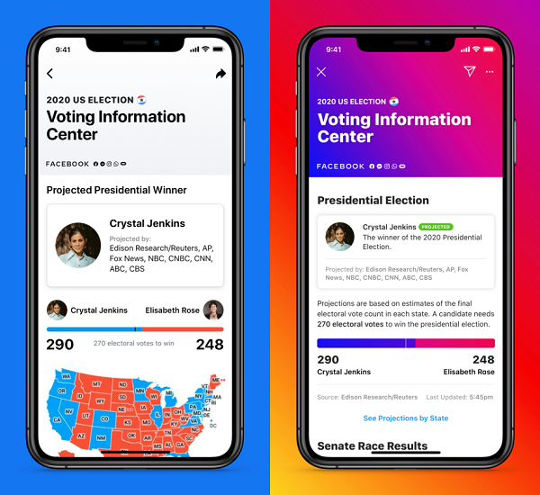 Facebook election update
