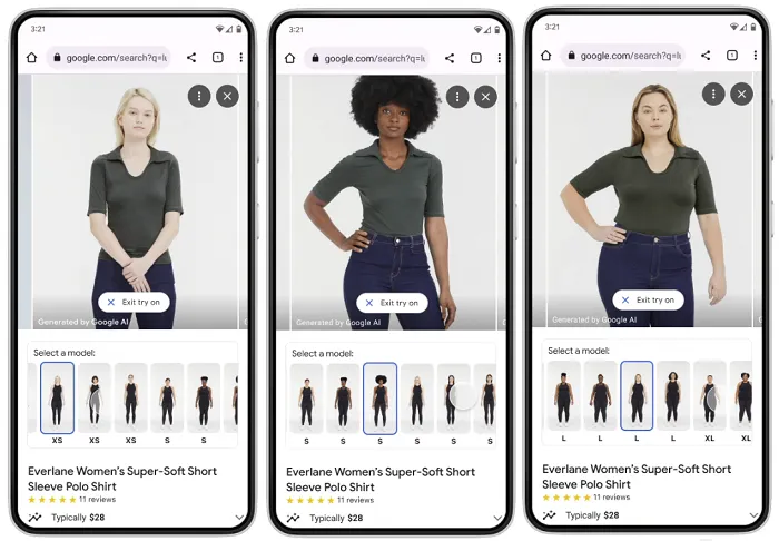 Google AI Try On Example