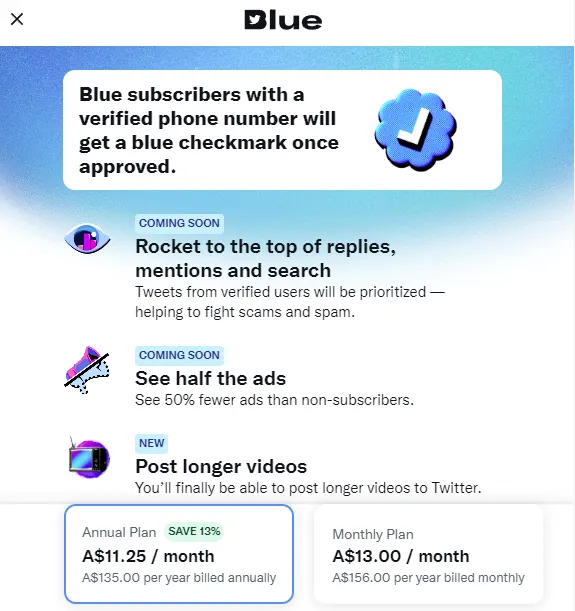Twitter Blue