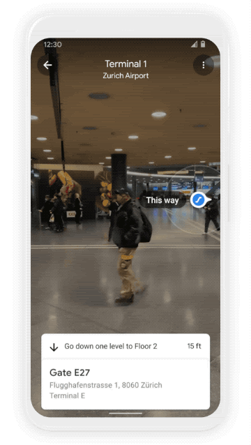 Google AR directions
