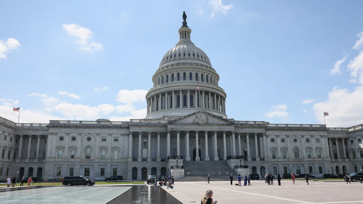 The exterior of the U.S. Capitol building in Washington, D.C.