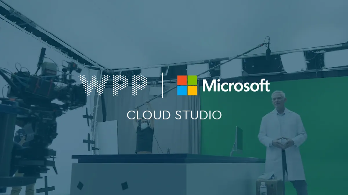 WPP and Microsoft partner on new Cloud Studio retrieved by Marketing Dive on May 7, 2021