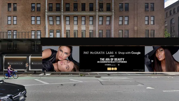 Retail rendering of a pop up store in partnership with Google