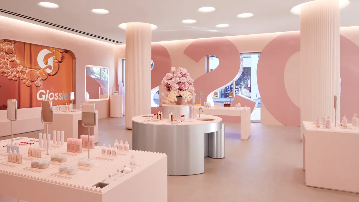 Inside Glossier's Los Angeles flagship