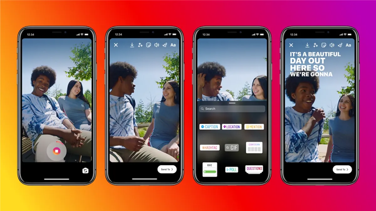 Instagram Stories captions