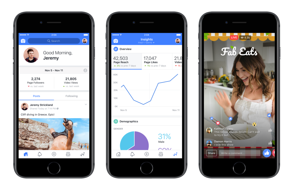 Facebook Mentions app