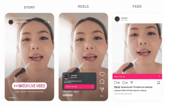Meta Live ad formats