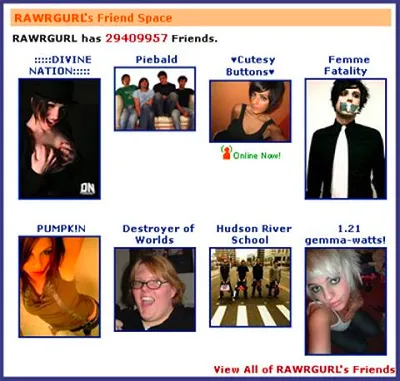 MySpace Top 8