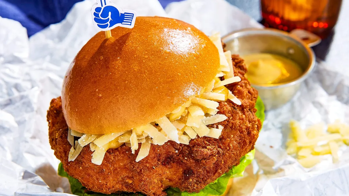 The Tindle buttermilk burger