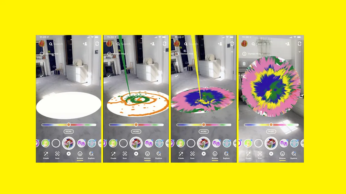 Snapchat Damien Hirst