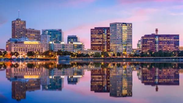 Cambridge, Massachusetts - Skyline at twilight.