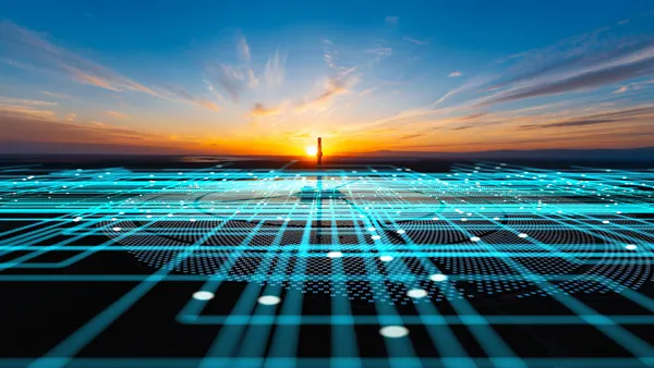 Solar energy and smart network concept