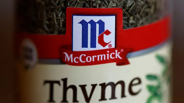 McCormick spices are displayed