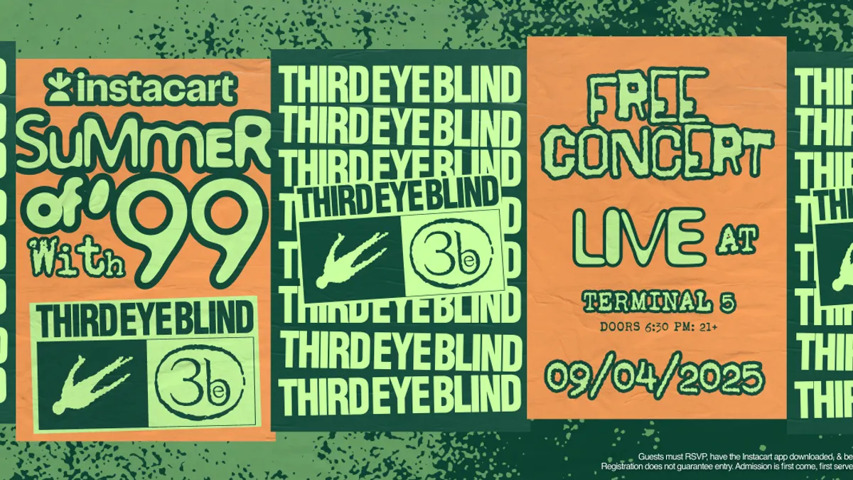 Instacart concert flyer