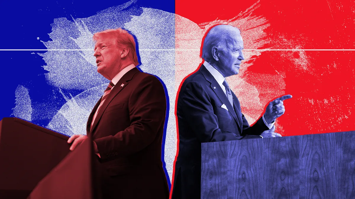 Header image for HCD Deep Dive on Trump vs Biden on health issues